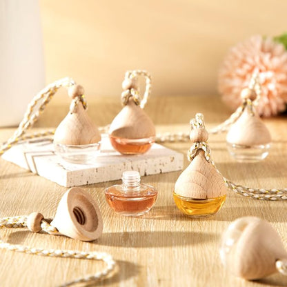 BBTO 50 Pcs Hanging Car Air Freshener Car Diffuser Bottles Empty Glass Perfume - Image 2