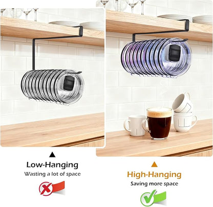Tumbler Lid Organizer, Kitchen Space-Saving Cup Holder, Organizers - Image 5