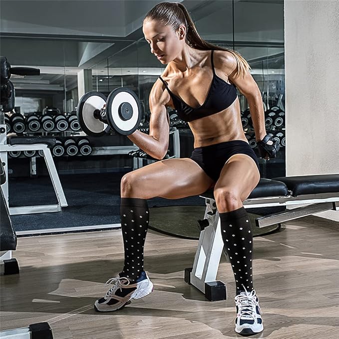 CHARMKING Compression Socks for Women & Men Circulation (3 Pairs) 15-20 mmHg is Best Support for Athletic Running Cycling