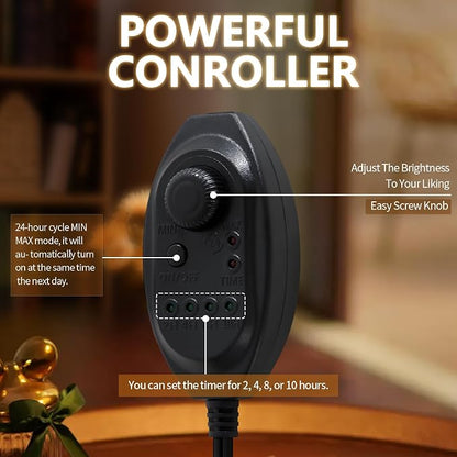 Black Candle Warmer Lamp WithTimer and Dimmer, Fragrance Electric Wax Melt - Image 8
