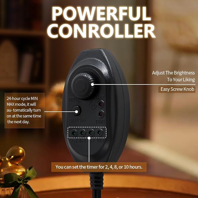 Black Candle Warmer Lamp with Dimmer and Timer, Home Decor Lamp - Image 7