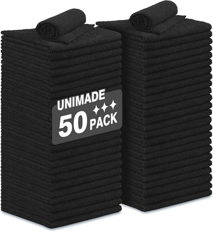 Microfiber Cleaning Cloth, 50 Pack Microfiber Towels by Unimade