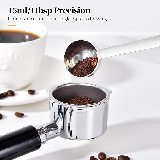Long Handle Coffee Scoop: 8.3 Inch 18/8 Stainless Steel 1 Tablespoon Metal - Image 7