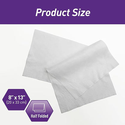 MED PRIDE Disposable Dry Wipes for Adults, Soft & Absorbent Personal Towels - Image 3