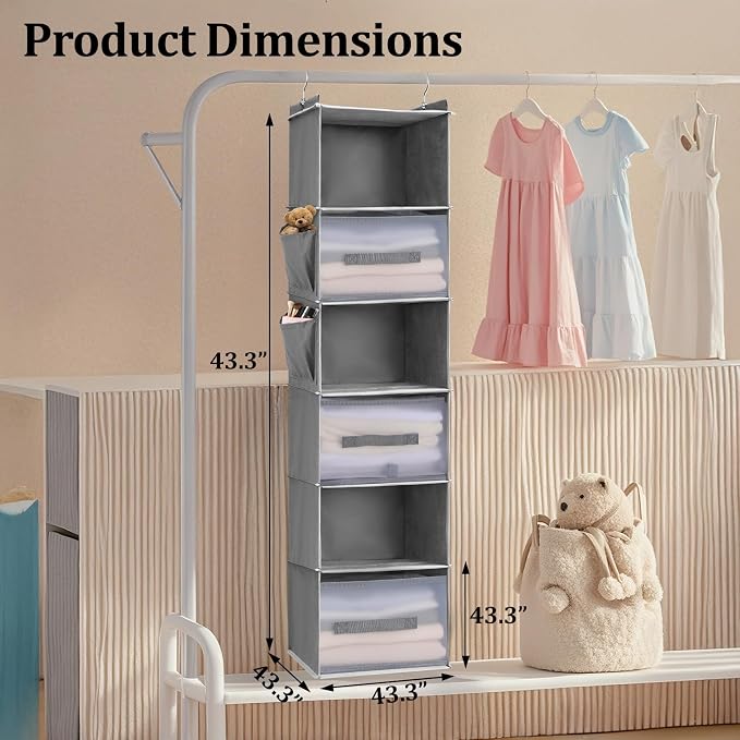 6-Tier Hanging Closet Organizer - Image 4