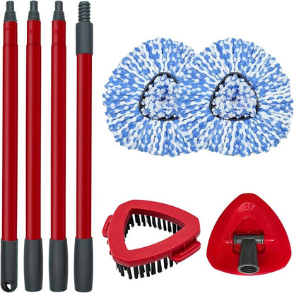 Spin Mop Replace Head, Mop Handle by DLAIMI
