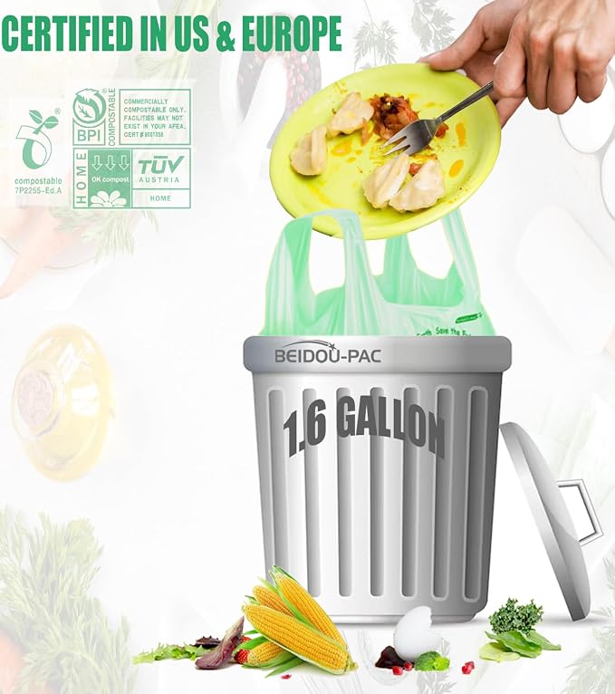 1.6 Gallon Compostable Trash Bags - Image 3