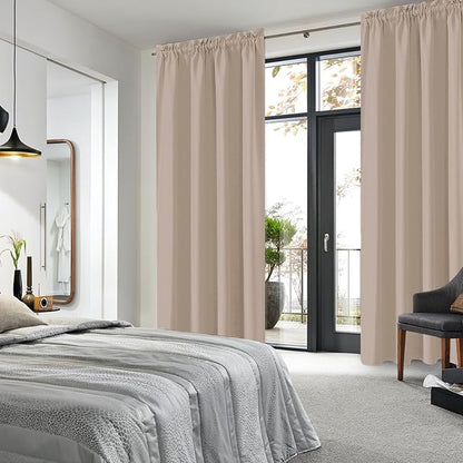 DWCN Blackout Curtains for Living Room Thermal Insulated, Energy Saving & Noise - Image 3