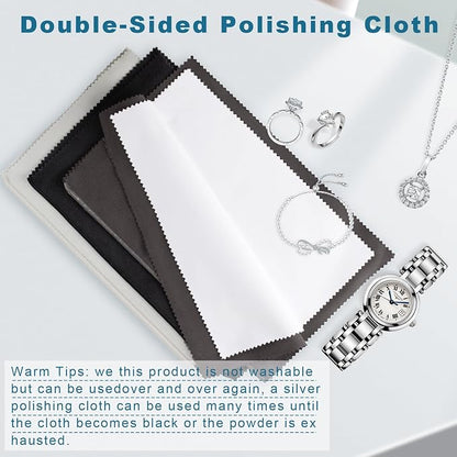 Phinus 3PCS Jewelry Cleaning Cloth, 100% Cotton Jewelry Cloth Polishing - Image 7