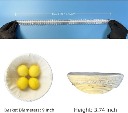 100 Boxed Bowl Covers Bread Proofing Plastic Wrap - Image 5