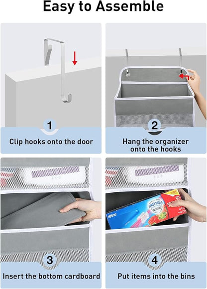 Yecaye 1 Pack Over the Door Organizer, 35.2lbs Load Toy Stuffed Animal Storage - Image 8