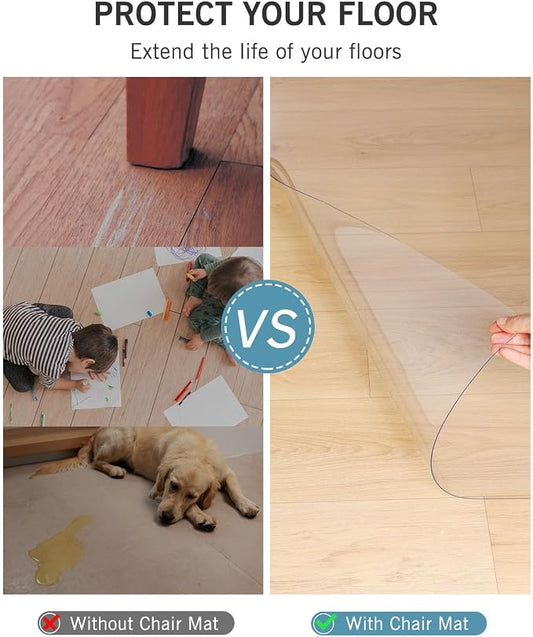 Area Mat for Hard Floor, Waterproof No Smell Protector for Dining Room - Image 2