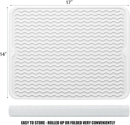 Large 17" x 14" Silicone Dish Drying Mat - Image 2