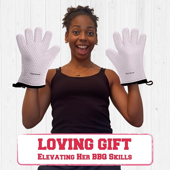 KITCHEN PERFECTION Silicone Smoker Oven Gloves - Image 8
