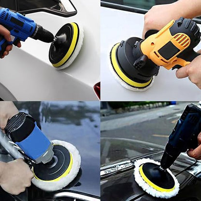 Car Foam Polishing Buffing Kit, Polishing Buffing Pads, Wool Pads, Polishing & - Image 7