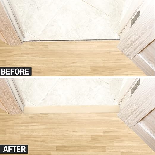 16.4Ft Floor Transition Strip Self Adhesive Vinyl Cover Floor Strip Flat - Image 4