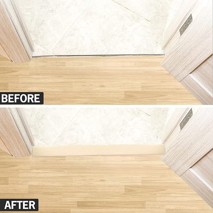 16.4Ft Floor Transition Strip Self Adhesive Vinyl Cover Floor Strip Flat - Image 4