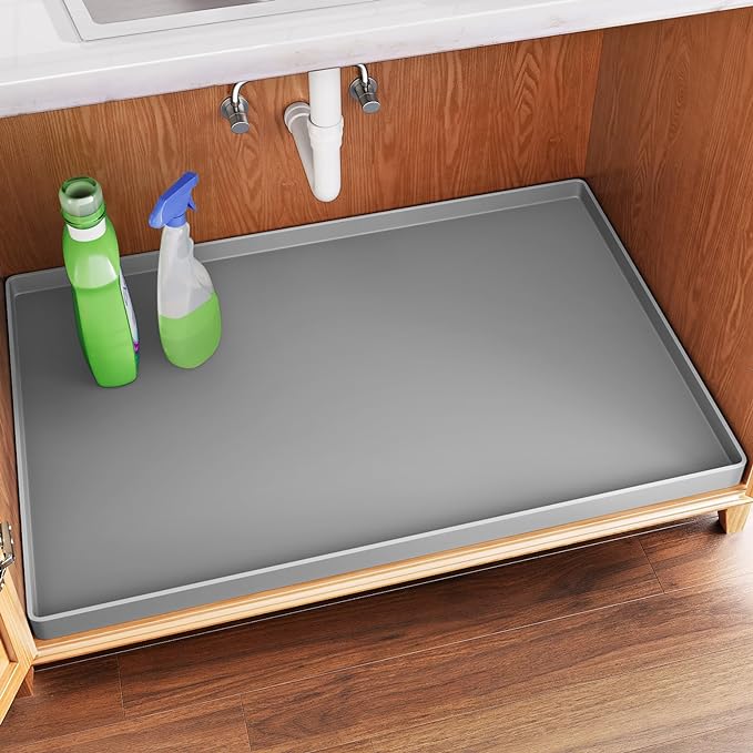 FLATO Waterproof Under Sink Mat 34" x 22" Shelf Liner by Unknown