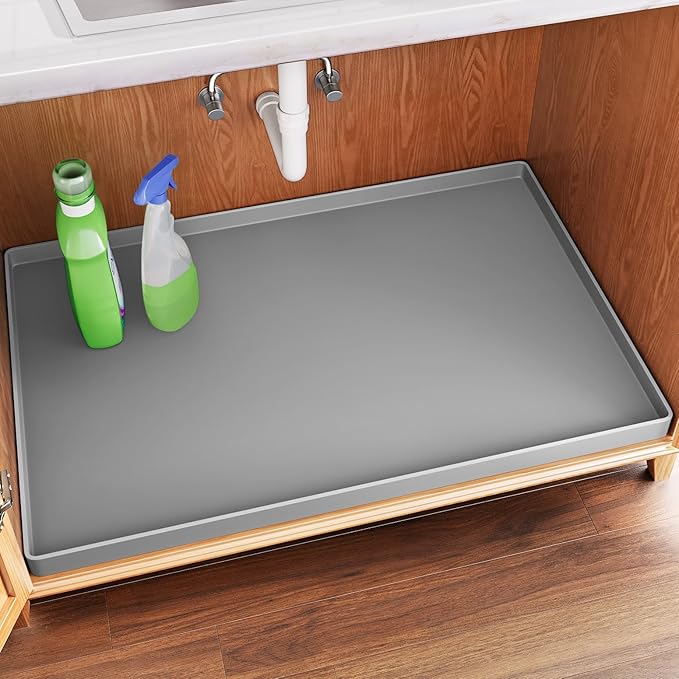 FLATO Waterproof Under Sink Mat 19" x 19" Shelf Liner by Unknown