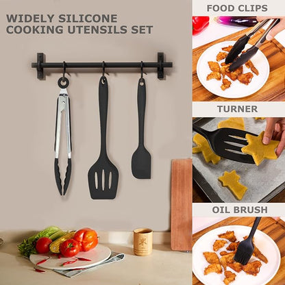Silicone Kitchen Cooking Utensils Set Kitchen Spatula Set - Image 4
