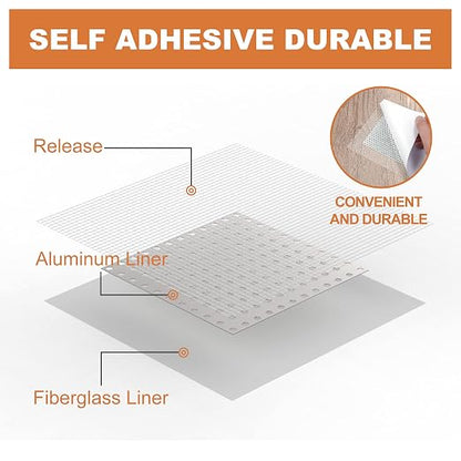 Drywall Repair Kit, Drywall Patch Repair Kit, 2/4/6/8inch Self Adhesive Repair - Image 4
