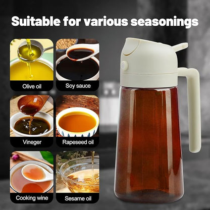 2 In 1 Oil Dispenser And Oil Sprayer, 16 Oz/470 Ml Oil Dispenser - Image 4