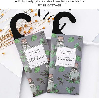 ROSE COTTAGE Large 12 Packs Eucalyptus Peppermint Hanging Closet Air Freshener - Image 6