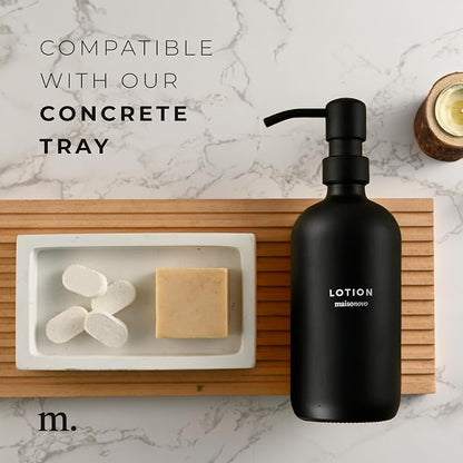 MaisoNovo Soap Dispenser 2-Piece Set | 16.9oz Black Bottles - Image 8