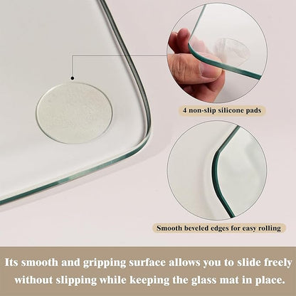 Koonmi Tempered Glass Chair Mat - Image 5