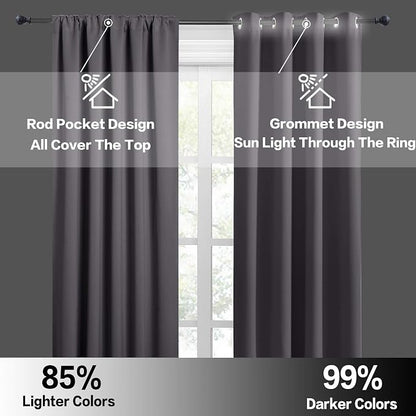 RYB HOME Blackout Tier Curtains - Image 5
