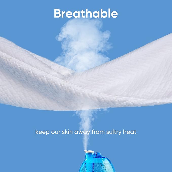Hanherry 100% Waterproof Mattress Protector King Size, Mattress Cover 3D Air - Image 5