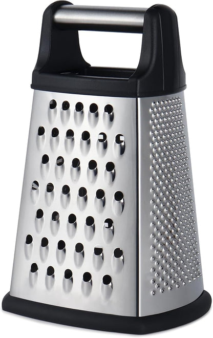Kaishun Professional Cheese Grater, 4-Sided Stainless Steel Box Grater by Kaishun