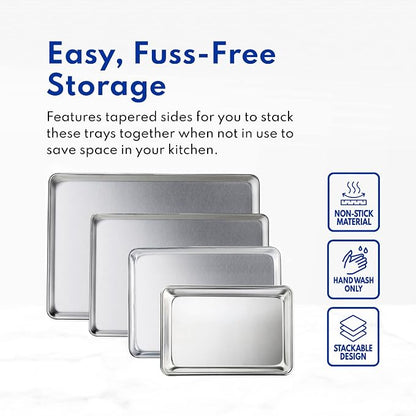 New Star Foodservice Commercial-Grade 18-Gauge Aluminum Sheet Pan/Bun Pan - Image 8