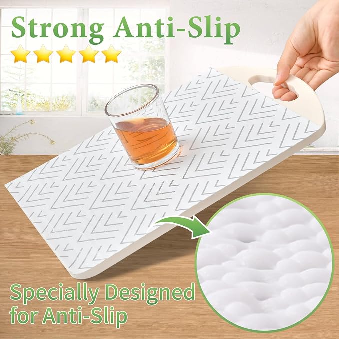 Shelf Liner for Kitchen Cabinets Non Adhesive Drawer Liner Non-Slip Thickened - Image 3