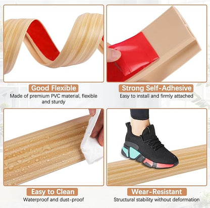 Vinyl Door Threshold Flooring Transition Strip Self Adhesive Carpet Edging Strip - Image 4