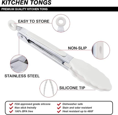MSY BIGSUNNY Kitchen Food Tongs - Image 4