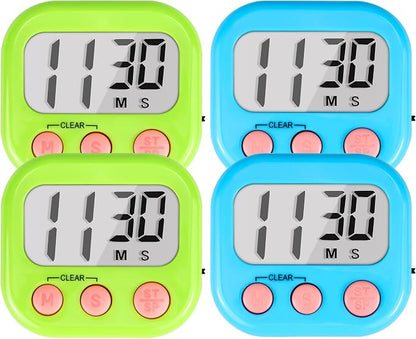 Timer for Kids Teachers Digital Kitchen Timers for Cooking Large Magnetic by AOUCE
