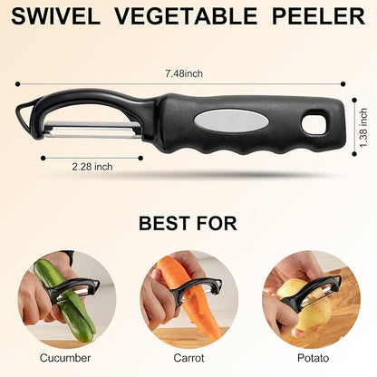 Premium Swivel Vegetable Peeler, Soft Grip Handle and Ultra Sharp Stainless - Image 3