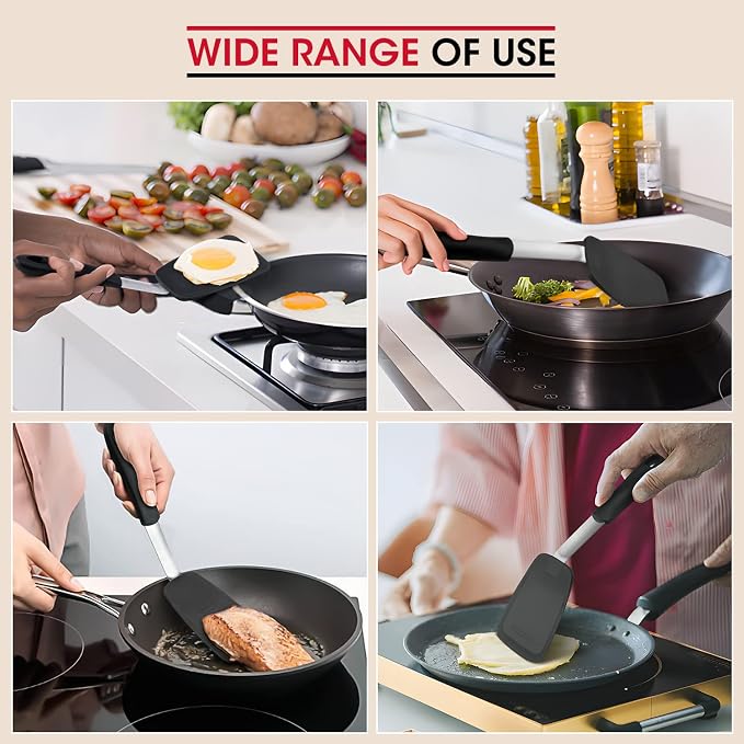 Unicook Flexible Silicone Spatula, 600F Heat Resistant, Crepes and More - Image 6