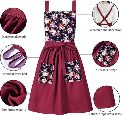 Pinknoke Vintage Pinafore Apron Dress - Image 6