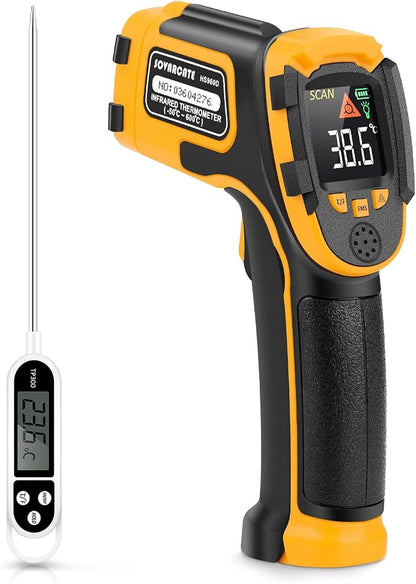 Infrared Thermometer Non-Contact Digital Laser Temperature Gun -58℉～1112℉ by SOVARCATE