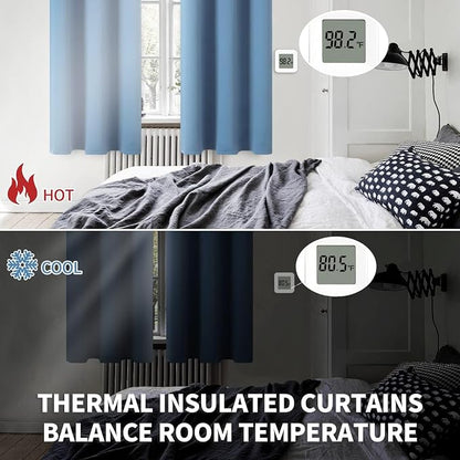 BGment Denim Blue Blackout Curtains - Image 4