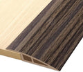 Vinyl Door Threshold Flooring Transition Strip Self Adhesive Carpet Edging Strip for Laminate Doorway Edge Threshold from 1/5" to 2/5" (Grayish Brown Wood Grain, 6.6 Ft)