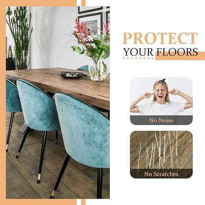 1-1/2” Round Rubber Chair Leg Tips Caps, Chair Leg Floor Protectors Furniture - Image 3