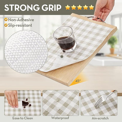 Drawer Shelf Liner, Non-Slip Kitchen Cabinet Liners Non-Adhesive Thick Strong - Image 3