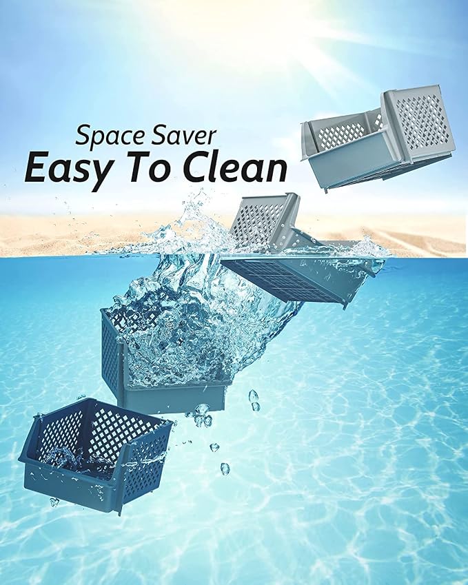 Skywin Plastic Stackable Storage Bins - Image 5