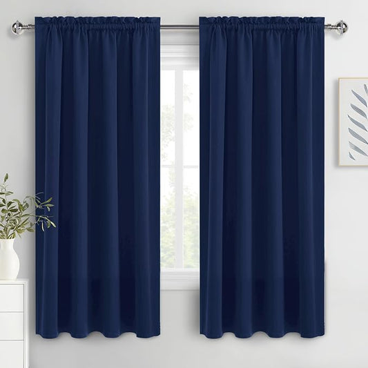 DWCN Navy Blue Blackout Curtains by DWCN