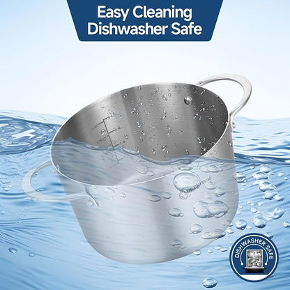 LOLYKITCH Tri-Ply Stainless Steel 5 QT Stock Pot - Image 5