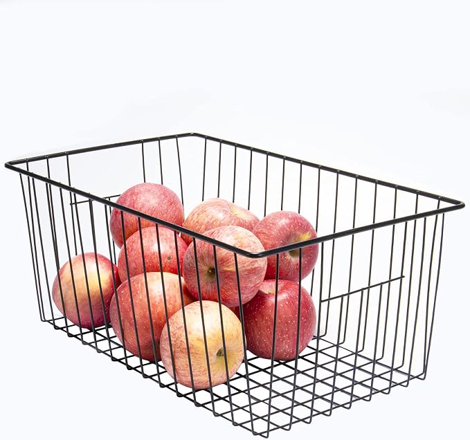 16inch Freezer Wire Storage Organizer Baskets, Household Refrigerator Bins - Image 5