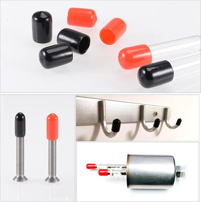 uxcell 20pcs Rubber End Caps 30mm ID Vinyl Round End Cap Cover Screw Thread - Image 5